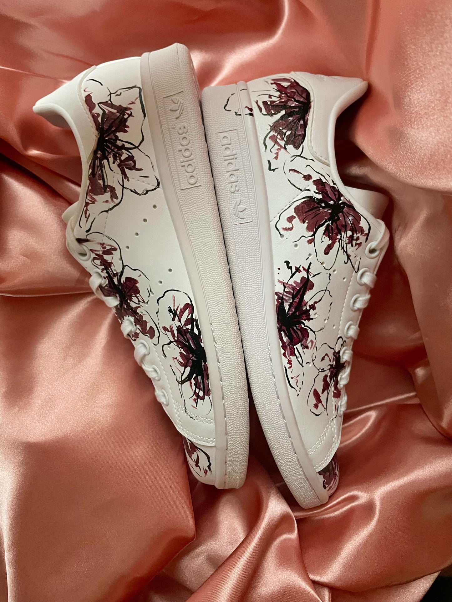 Scarpa BURGUNDY FLOWERS