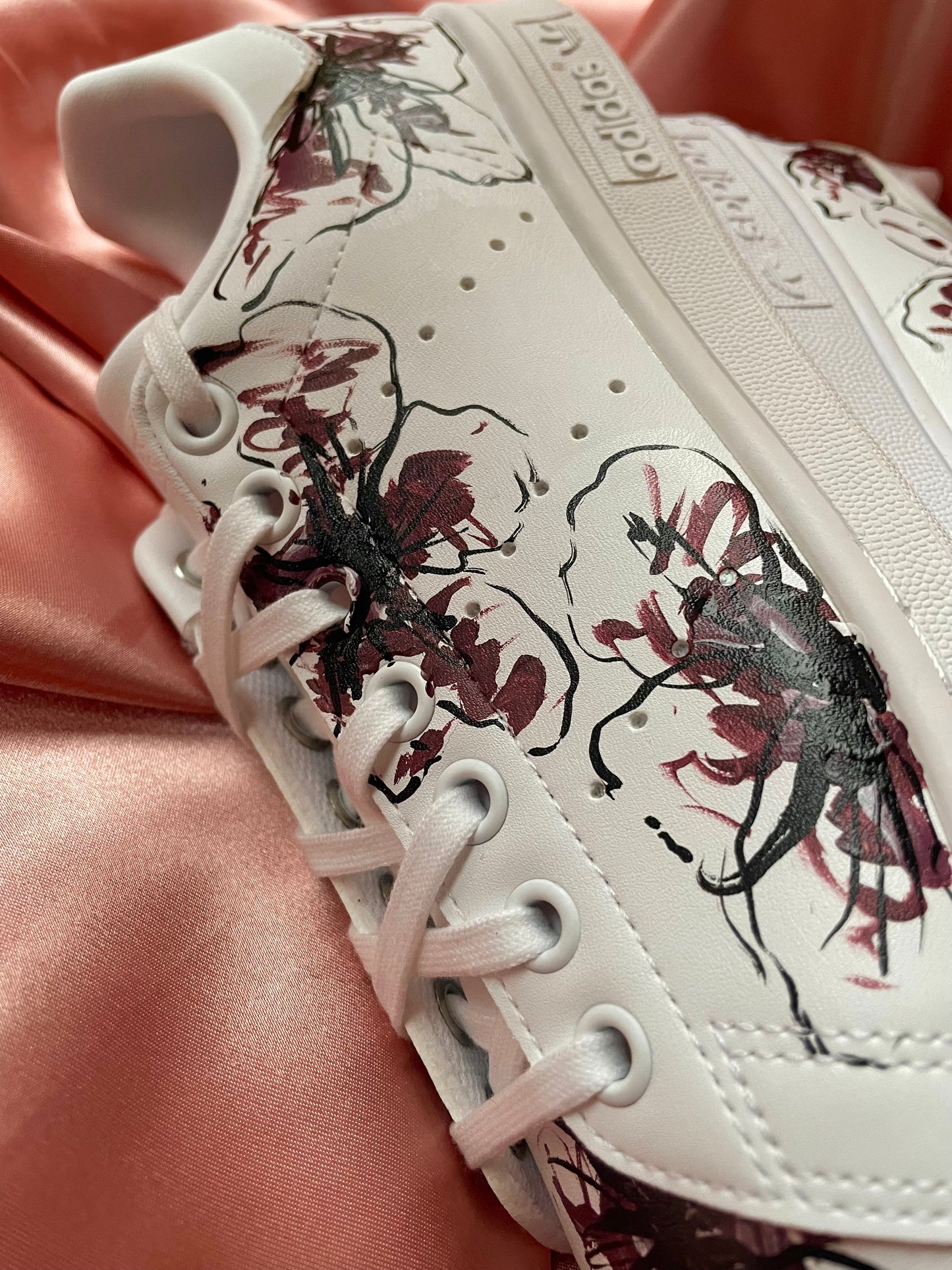 Scarpa BURGUNDY FLOWERS