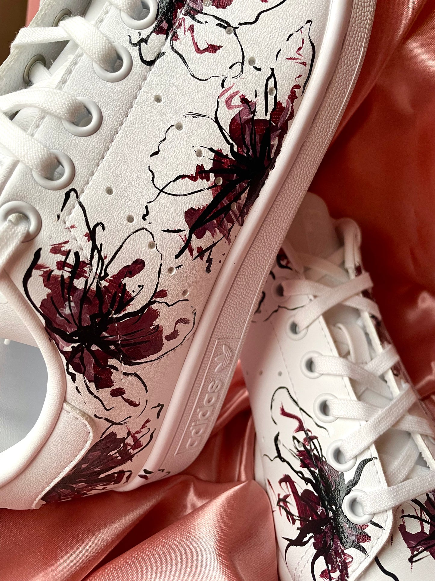 Scarpa BURGUNDY FLOWERS